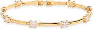 Nordstrom Cubic Zirconia Station Bar Bracelet