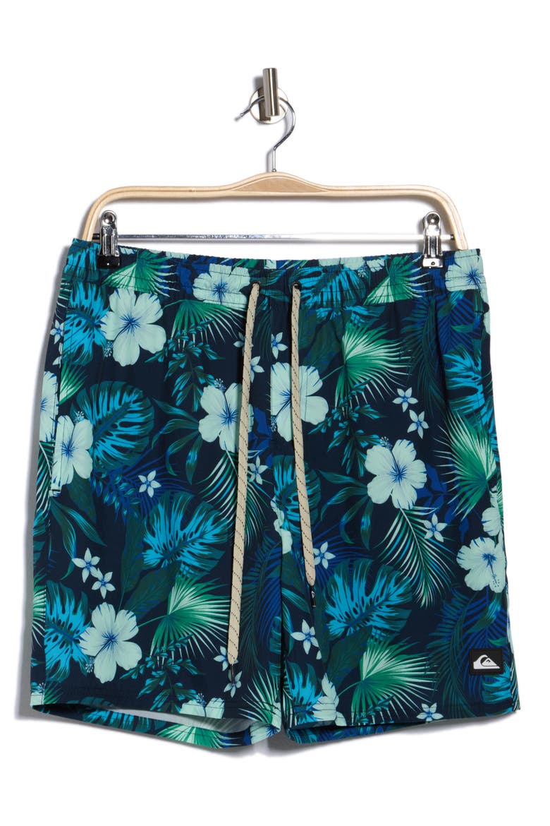 Summer Volley Swim Shorts, Alternate, color, TOTAL ECLIPSE
