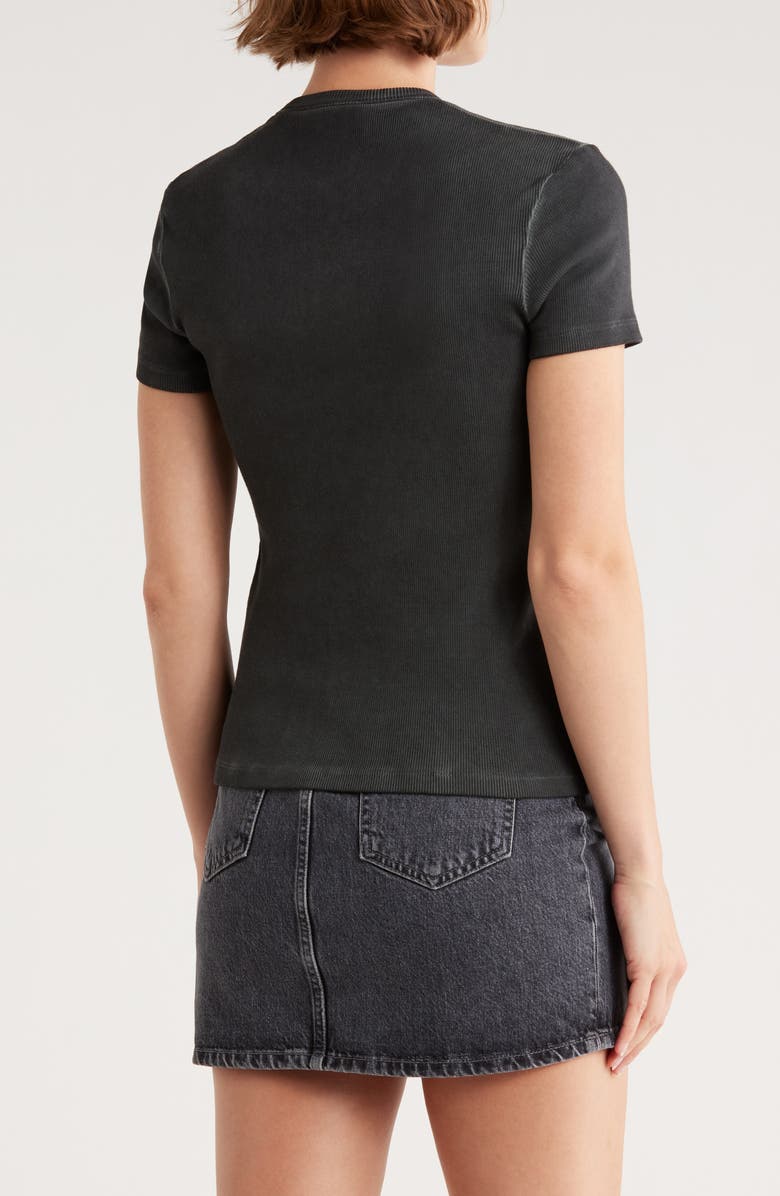 Off-White Off Stamp Basic Rib T-Shirt, Alternate, color, Washed Grey