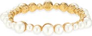 Kenneth Jay Lane Faux Pearl Cluster Bangle