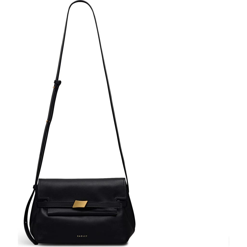 Radley The Christina Small Flapover Crossbody Bag In Black