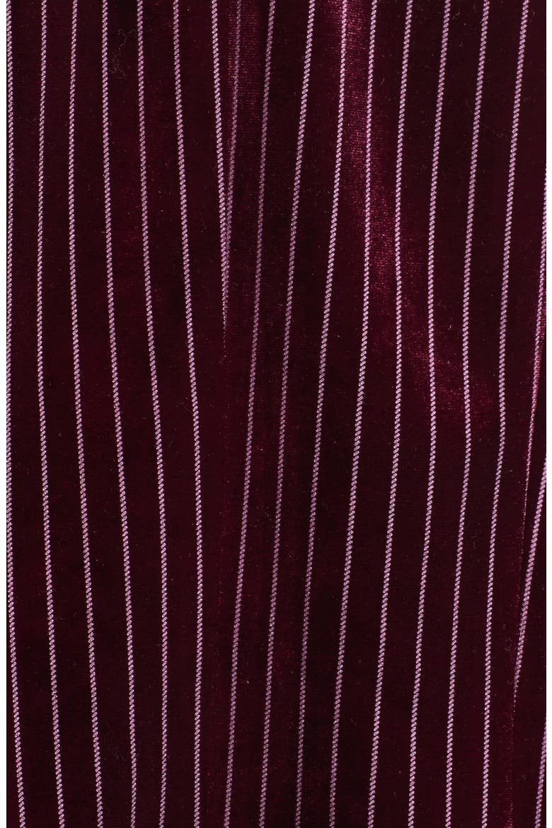 Stripe Velour Blazer, Alternate, color, RED TANNIN DOTTED STRIPE
