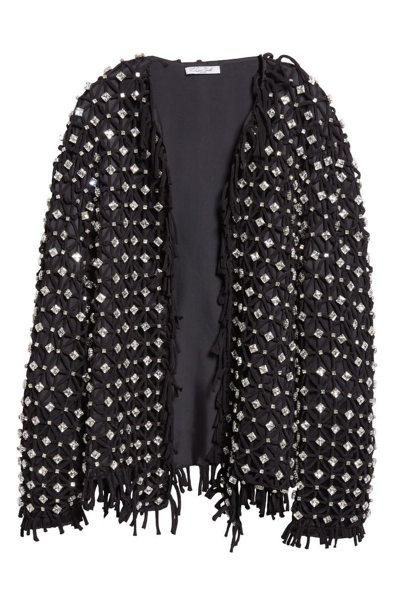 LaQuan Smith Crystal Embellished Jacket, Alternate, color, 