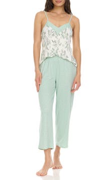 Flora By Flora Nikrooz Amari Camisole, Shorts & Pants 3-Piece Pajamas
