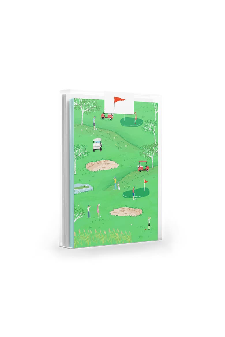 Tee-Time Set of 8 Greeting Cards, Main, color, Multi-Pack