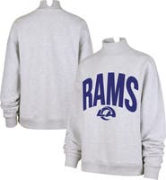 '47 Women's '47 Gray Los Angeles Rams Subtle Muse Mock Neck Sweatshirt