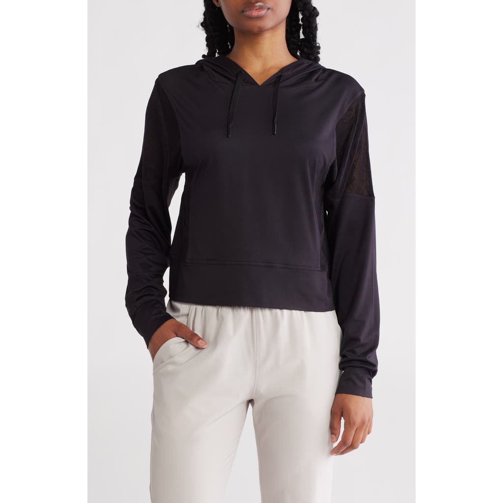X By Gottex Lace Trim Hoodie