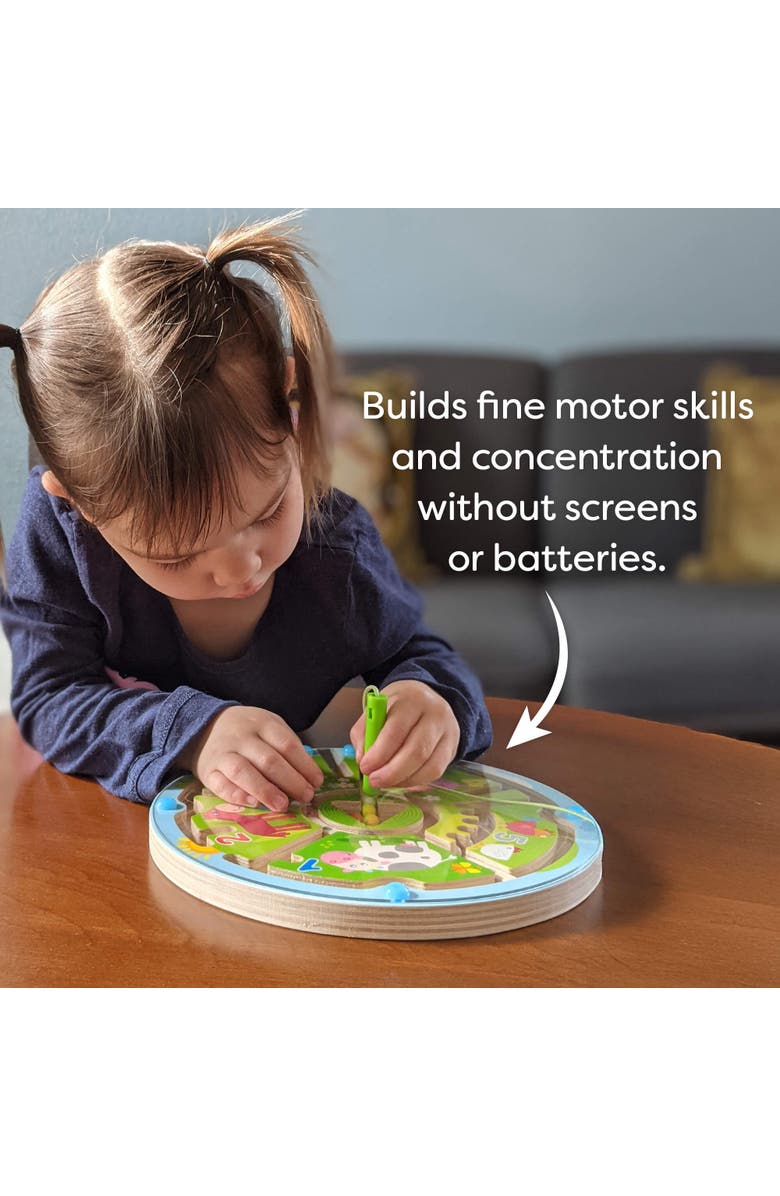 HABA Busy Board for Toddlers 2-4 - Number Maze Magnetic Puzzle Game, Toddler Travel Toys for Preschoolers & Fine Motor STEM Toy, Alternate, color, Multi