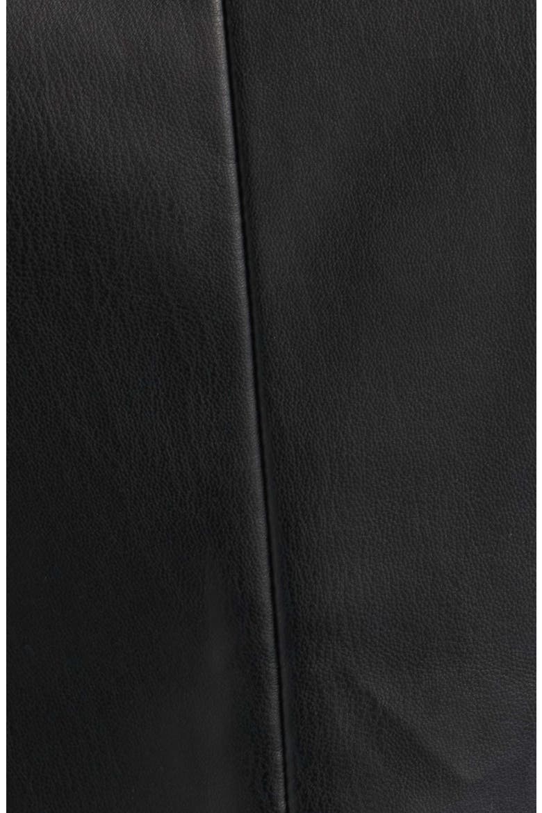 Faux Leather Moto Jacket, Alternate, color, BLACK