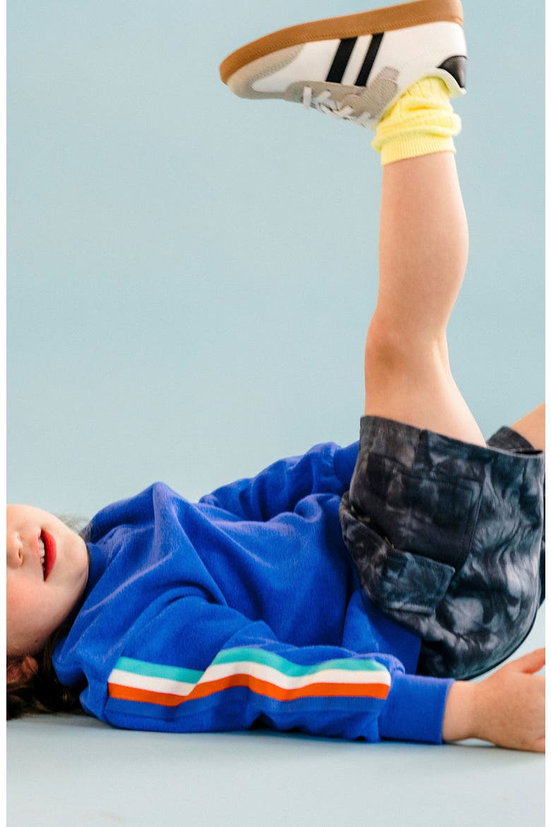 Kids' Cotton Terry Sweatshirt, Alternate, color, NAVY