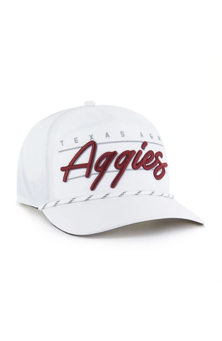 '47 Men's '47 White Texas A&M Aggies Condor Hitch brrr° Adjustable Hat, Alternate, color, 