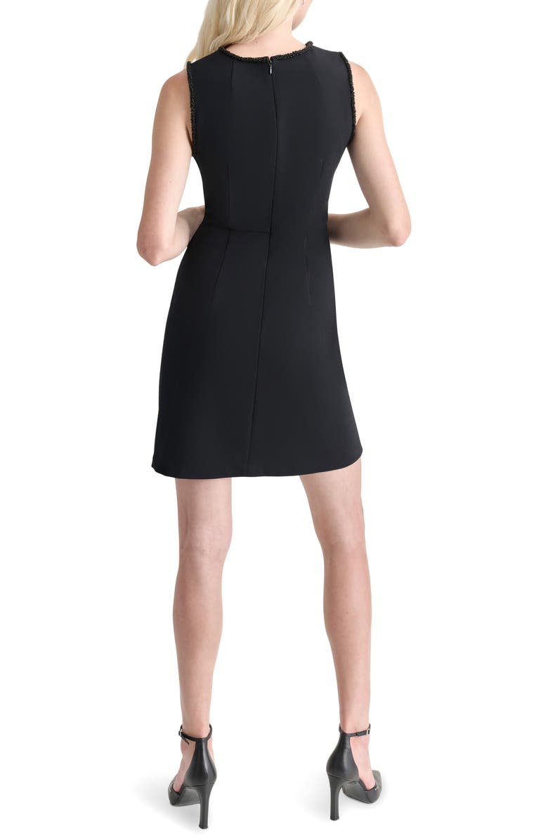 DKNY Beaded Trim Sleeveless Sheath Dress, Alternate, color, 