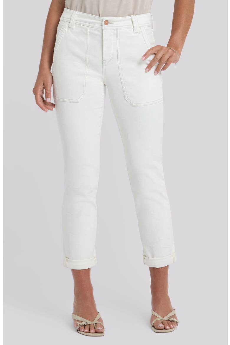 Margot Utility Girlfriend Jeans, Main, color, VINTAGE WHITE
