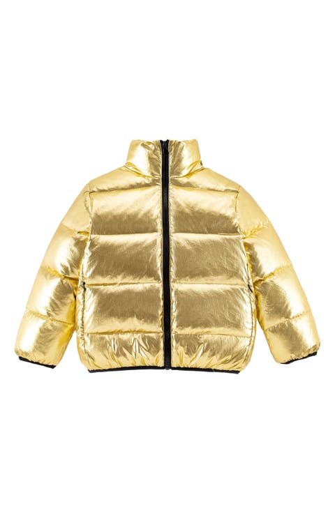 Finley Metallic Down Puffer Jacket (Baby)