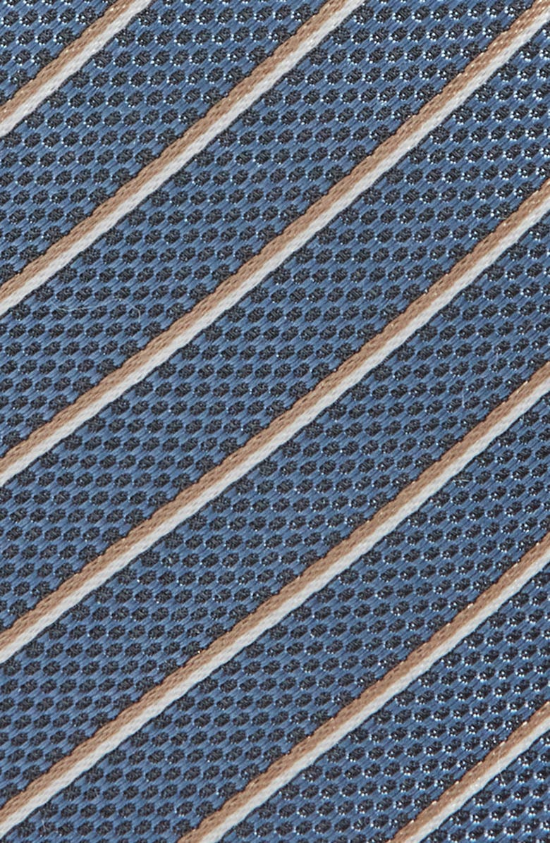 BOSS Diagonal Stripe Jacquard Silk Blend Tie, Alternate, color, 