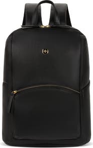 SWISSGEAR 9901 Faux Leather Laptop Backpack