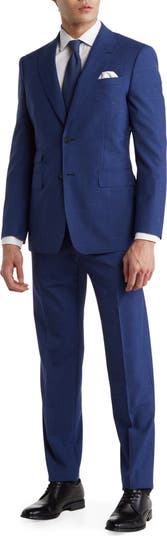 Trim Fit Wool Blend Suit