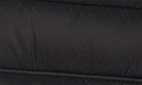 Tommy Hilfiger Packable Faux Down Vest In Black