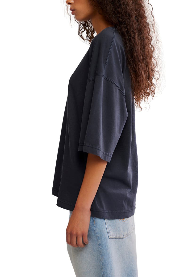 WTF Perfect Oversize Cotton T-Shirt, Alternate, color, BLACK