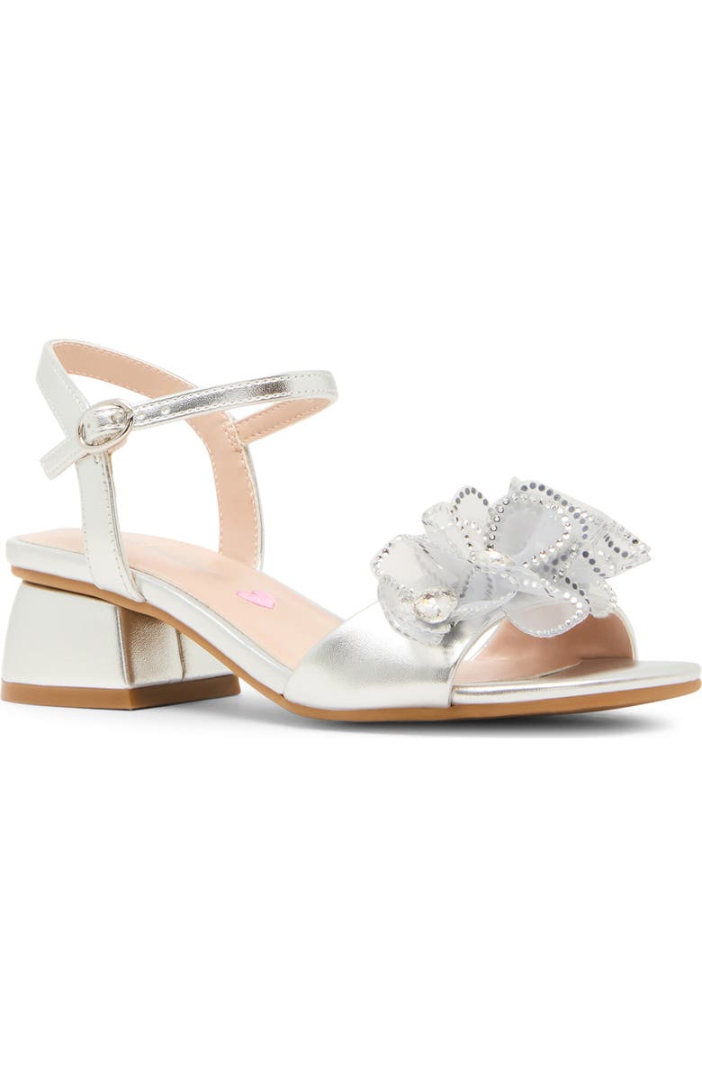 Steve Madden Kids' Jcinthia Sandal, Main, color, Silver