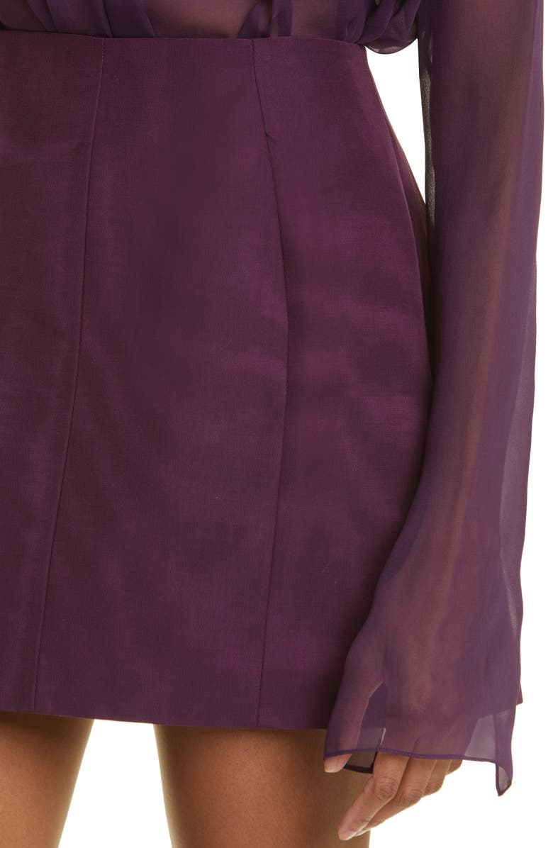 Jason Wu Collection Tresors Cotton Blend Moire Skirt, Alternate, color,