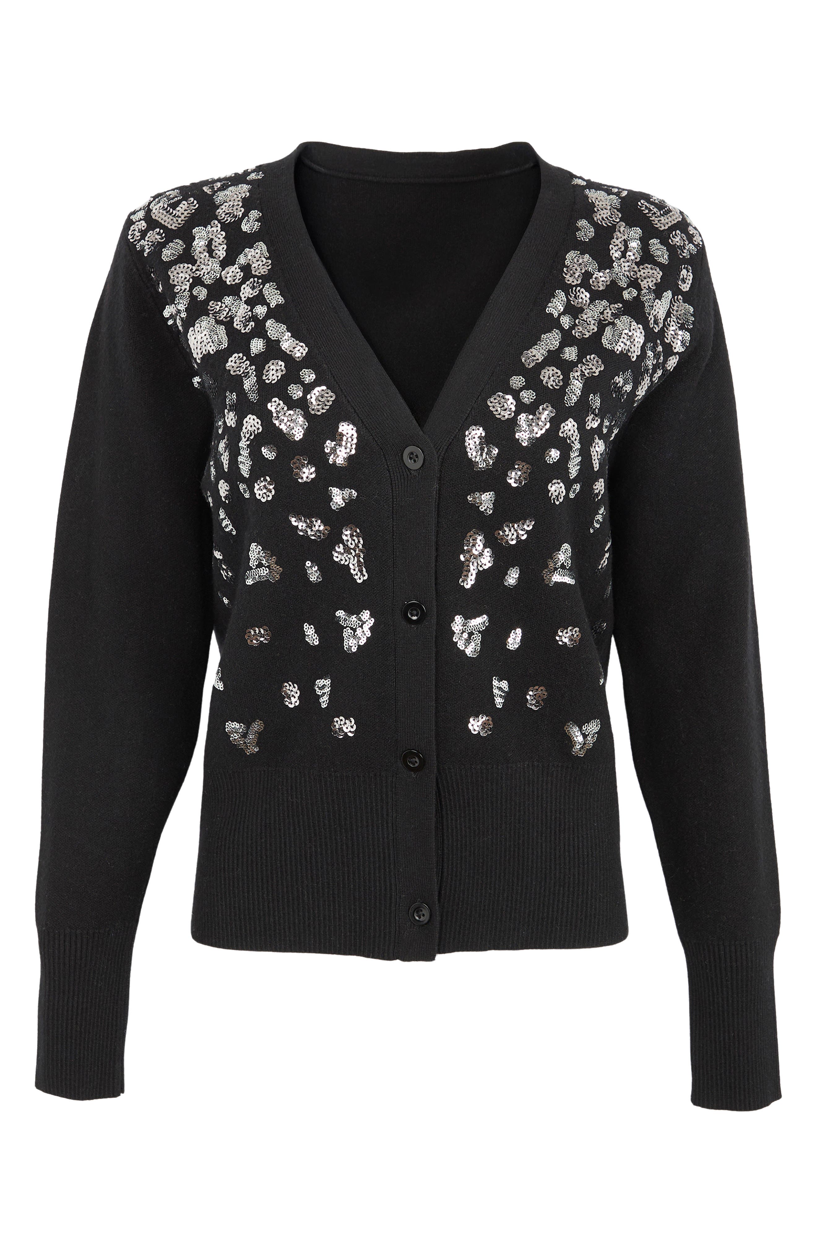 SAACHI Deco Drizzle V-Neck Cardigan