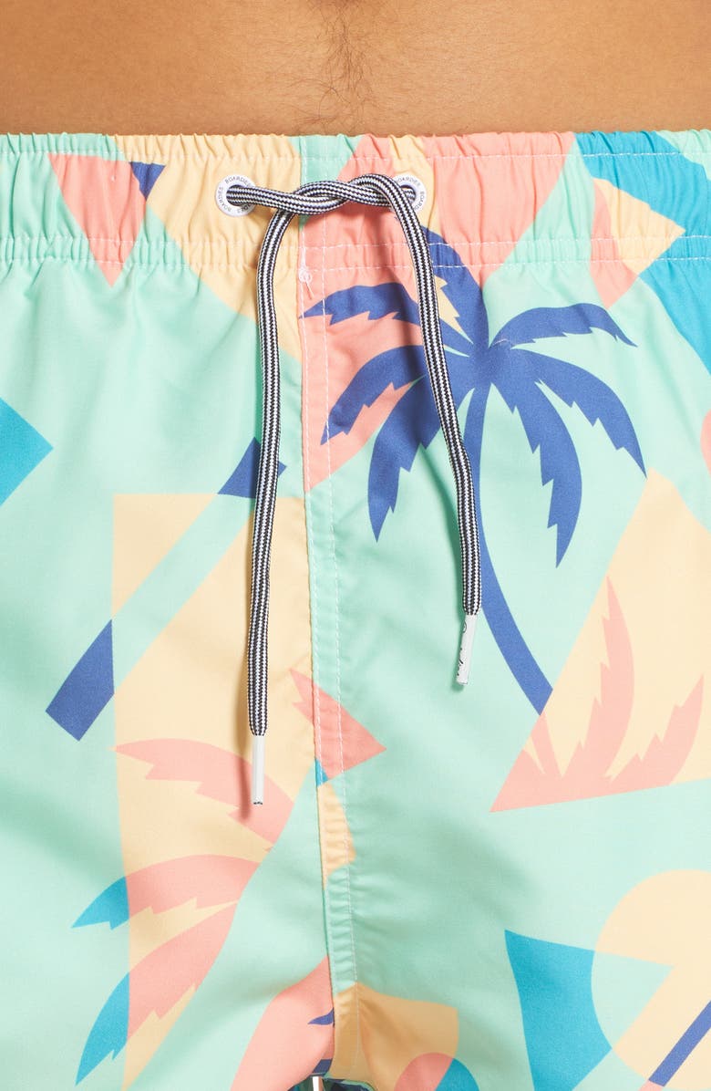 Boardies Overlay Tropical Swim Trunks, Alternate, color,