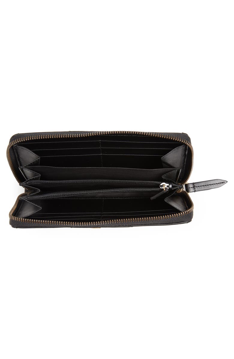 Gucci GG 2.0 Matelassé Leather Zip Around Wallet, Alternate, color, 