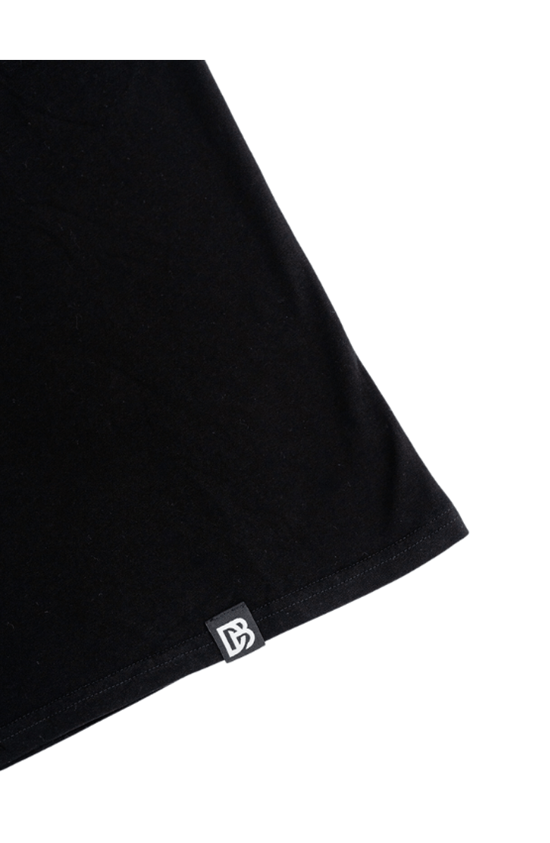 Dapper Boi Black Essential Drop Shoulder Tee, Alternate, color, 
