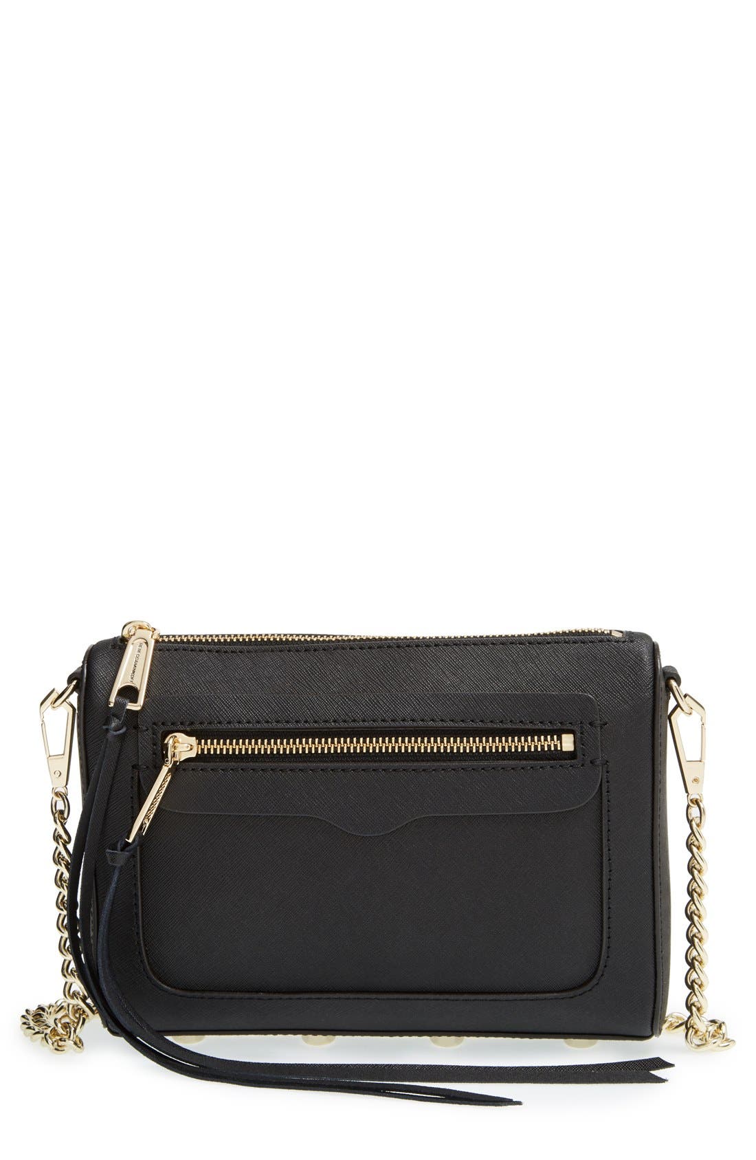 'Avery' Crossbody Bag, Main, color, BLACK