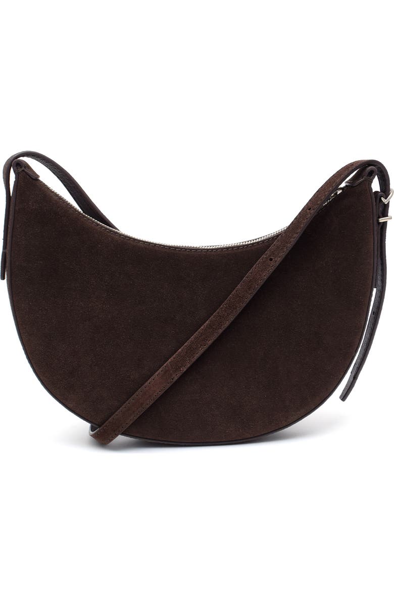 New Amsterdam Leatherworks Silas Leather Crossbody Bag, Alternate, color, Espresso