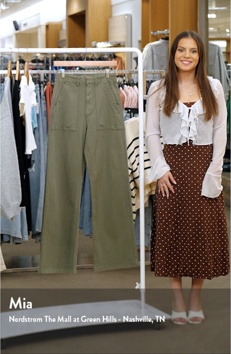 Nicole Stretch Cotton Wide Leg Pants
