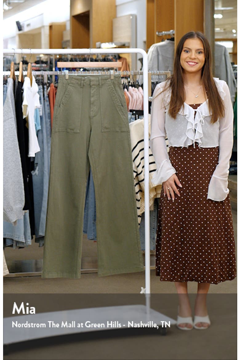 Nicole Stretch Cotton Wide Leg Pants video