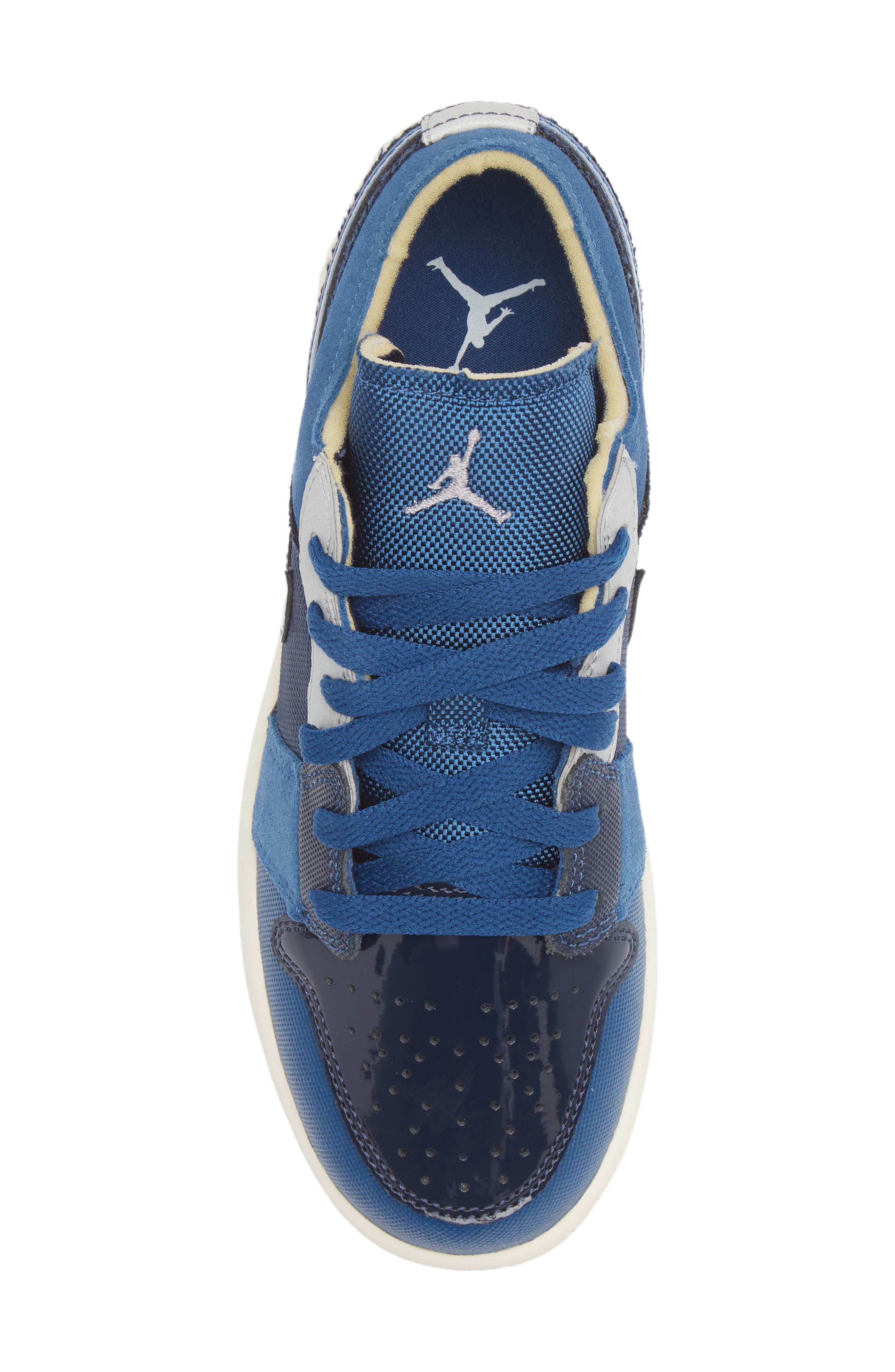 Air Jordan 1 Low SE Craft Sneaker, Alternate, color, OBSIDIAN/ SLATE/ BLUE/ SAIL