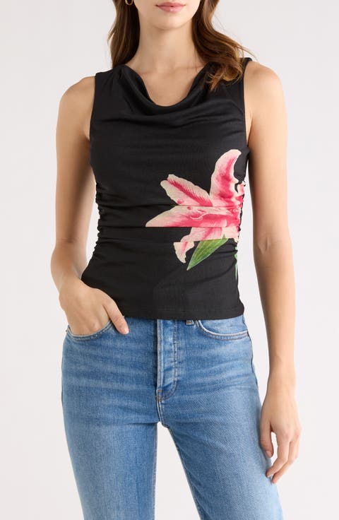 Fete Lily Print Tank