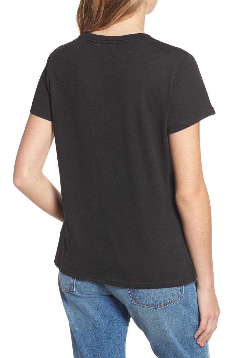 Bee Yourself Slouched Tee, Alternate, color, BLACK