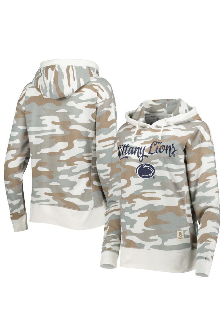 Women's Pressbox Camo Penn State Nittany Lions San Pablo Pullover Hoodie, Main, color, Camo