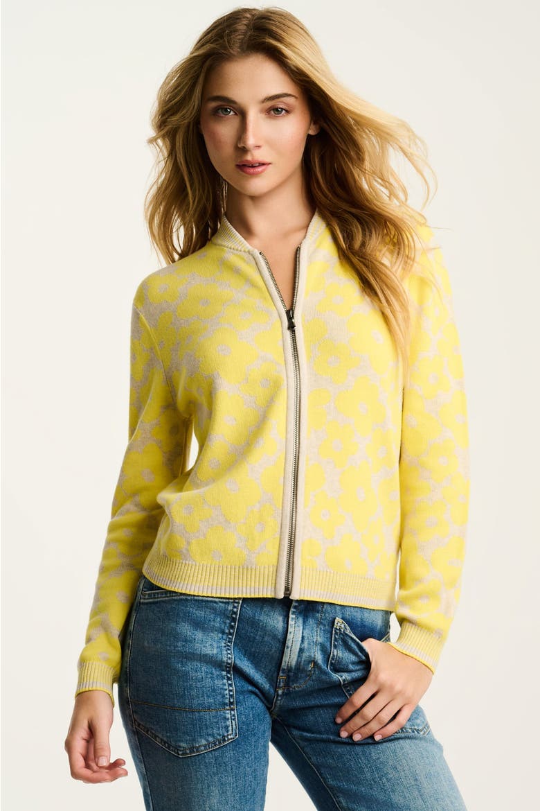 Daisy Dreamer Cotton Jacket, Main, color, Almond Combo