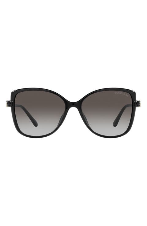 Malta 57mm Gradient Butterfly Sunglasses