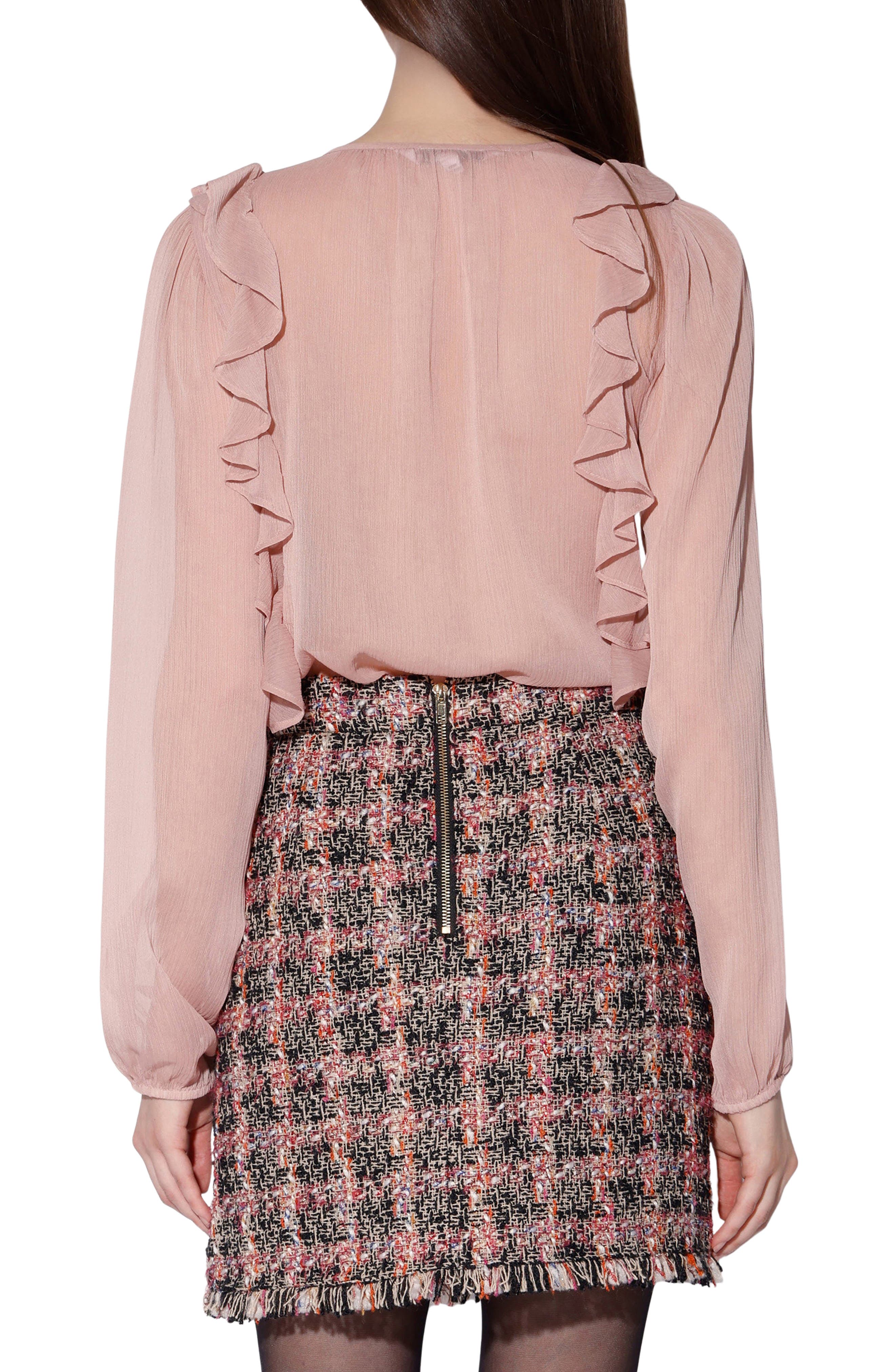 Aiden Ruffle Long Sleeve Button-Up Top - image 2