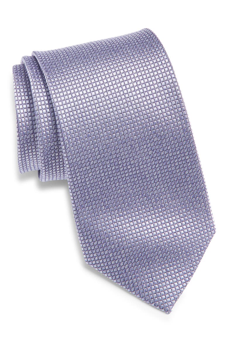 Solid Silk Tie, Main, color, LIGHT PURPLE