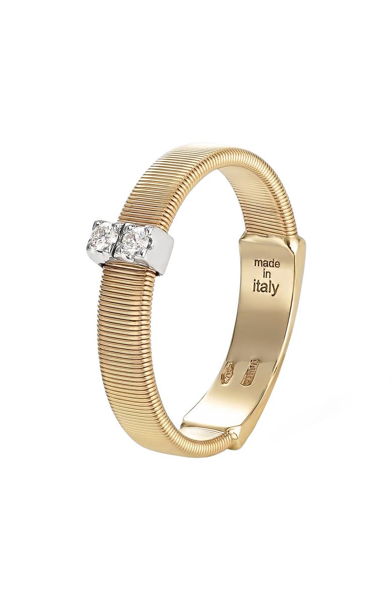 Marco Bicego Masai 18K Yellow Gold & Diamond Single Row Ring, Main, color, 