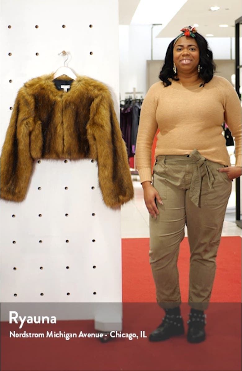 Chubby Faux Fur Crop Coat, sales video thumbnail