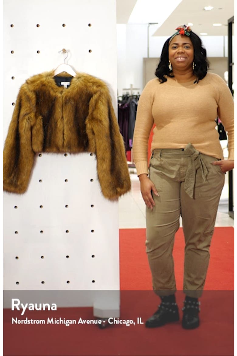 Chubby Faux Fur Crop Coat video