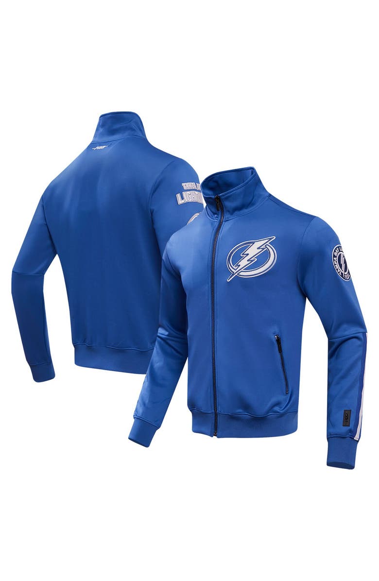 PRO STANDARD Men's Pro Standard Blue Tampa Bay Lightning Classic Chenille Full-Zip Track Jacket, Main, color, Blue