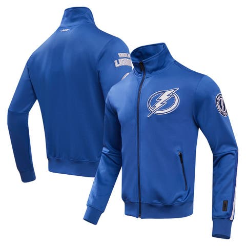 Men's Pro Standard Blue Tampa Bay Lightning Classic Chenille Full-Zip Track Jacket