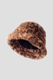 Natori Faux Fur Solid Faux Fur Bucket Hat