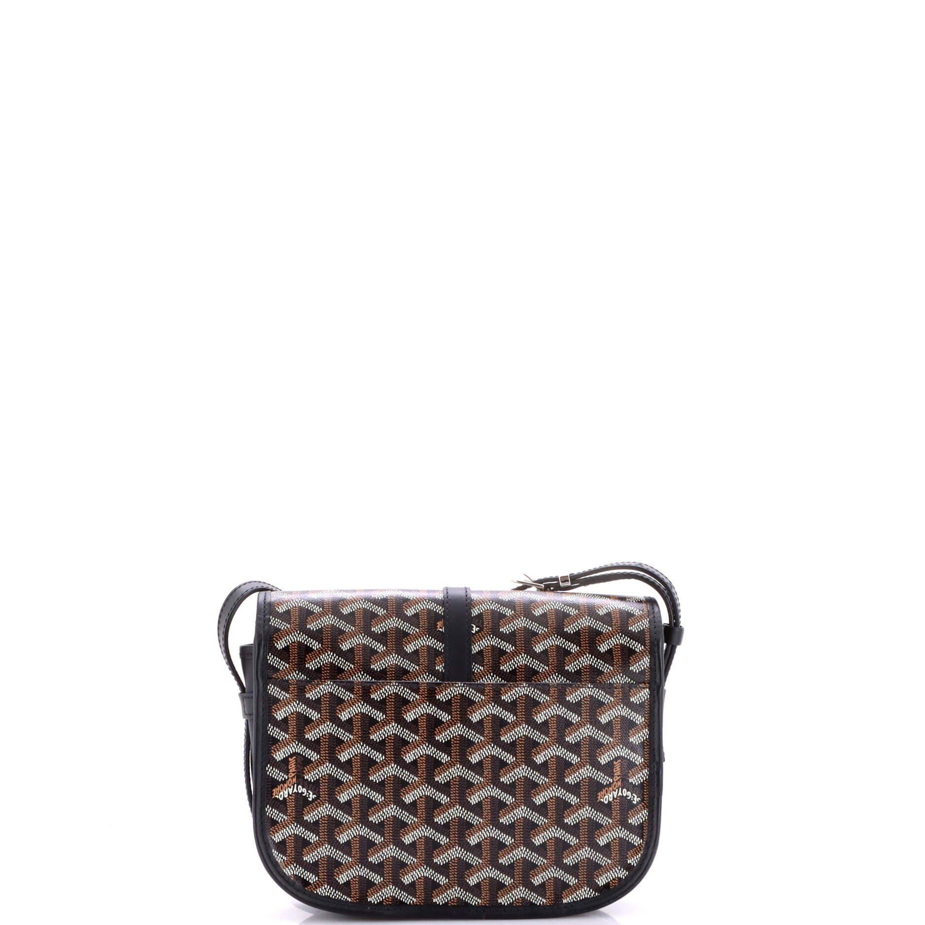 Pre-Owned Goyard Belvedere II Messenger Bag Coated Canvas PM, Alternate, color, Black