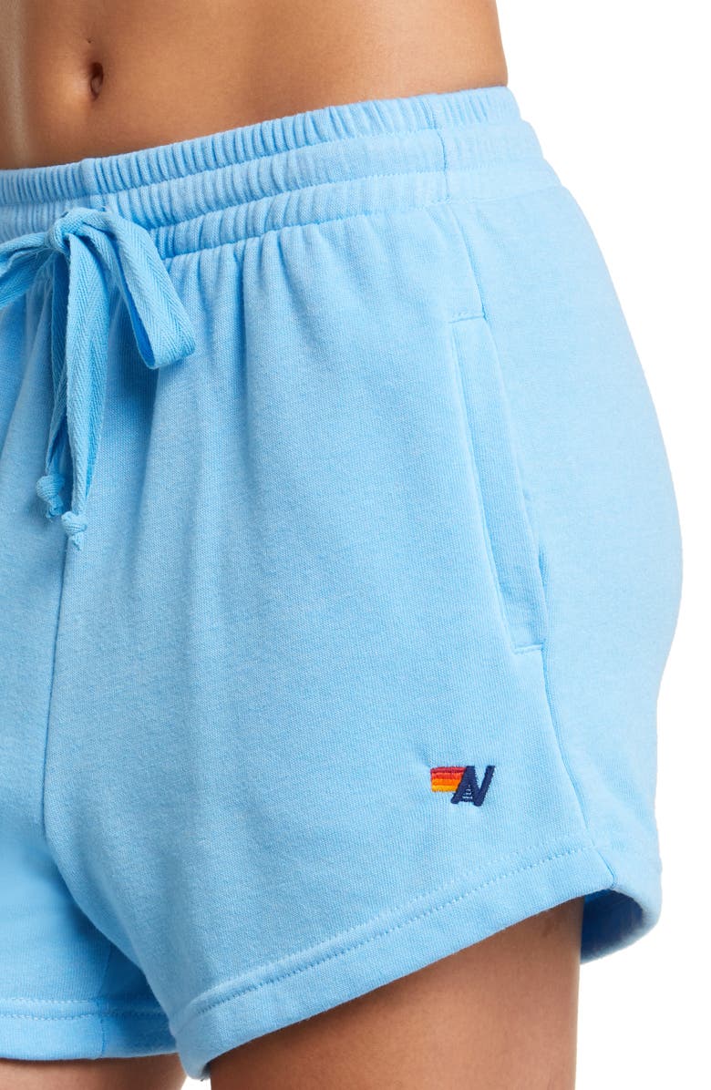 Aviator Nation Logo Embroidered Lounge Shorts, Alternate, color, 