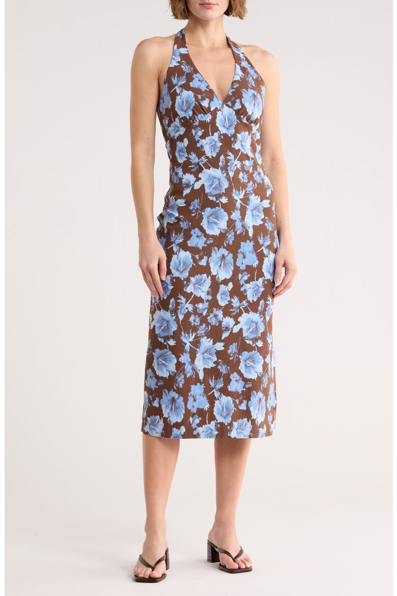 Leith Halter Neck Midi Dress (Women)